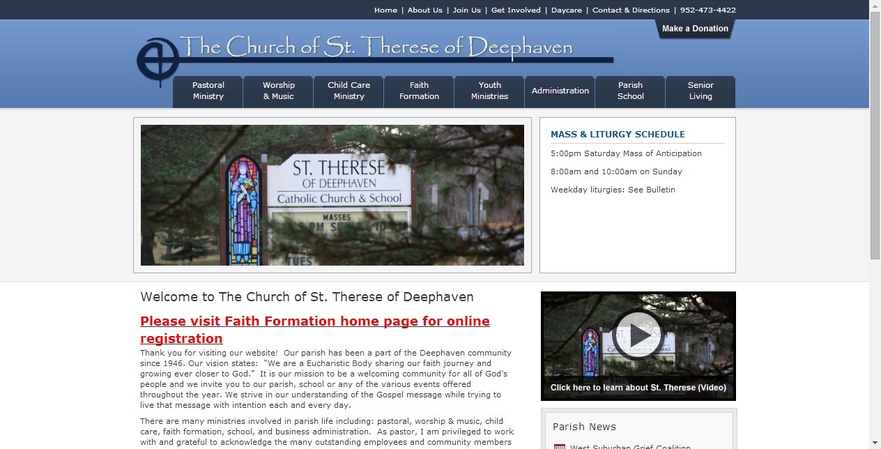 The Church of St. Therese of Deephaven and School Car Donation